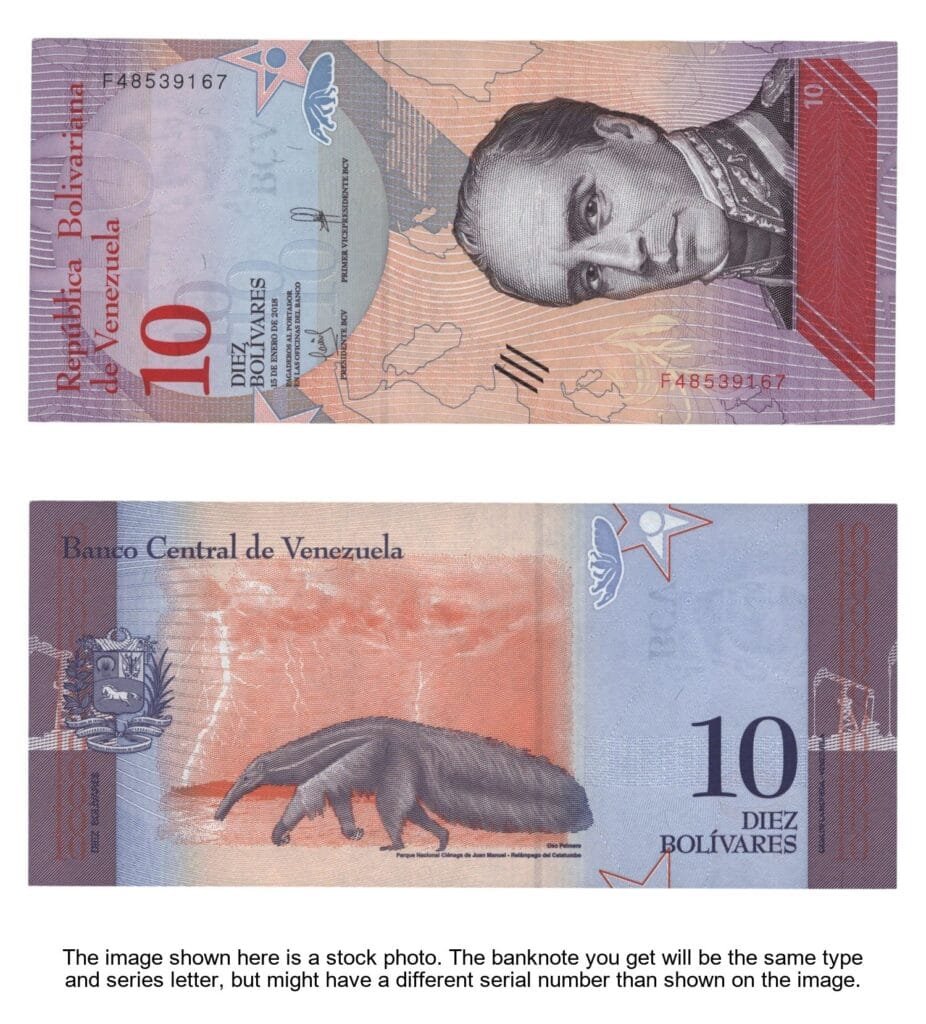 VENEZUELA 10 bolívares 2018 UNC