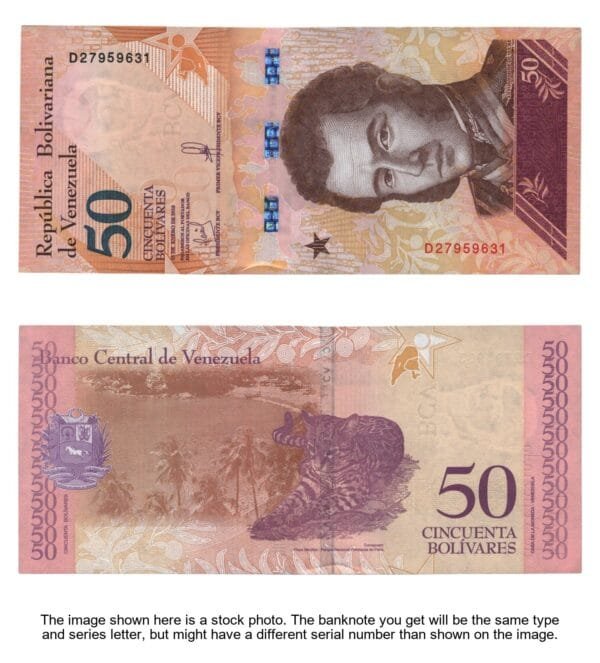 VENEZUELA 50 bolívares 2018 UNC