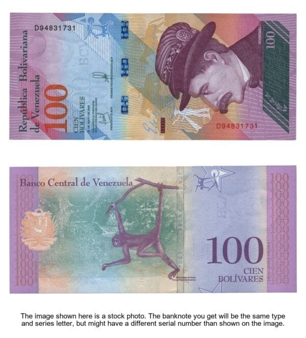 VENEZUELA 100 bolívares 2018 UNC