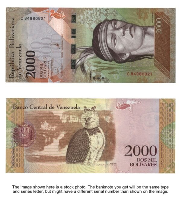 VENEZUELA 2000 bolívares 2016 UNC