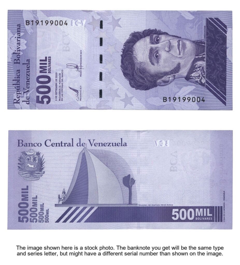 VENEZUELA 500000 bolívares 2020 UNC