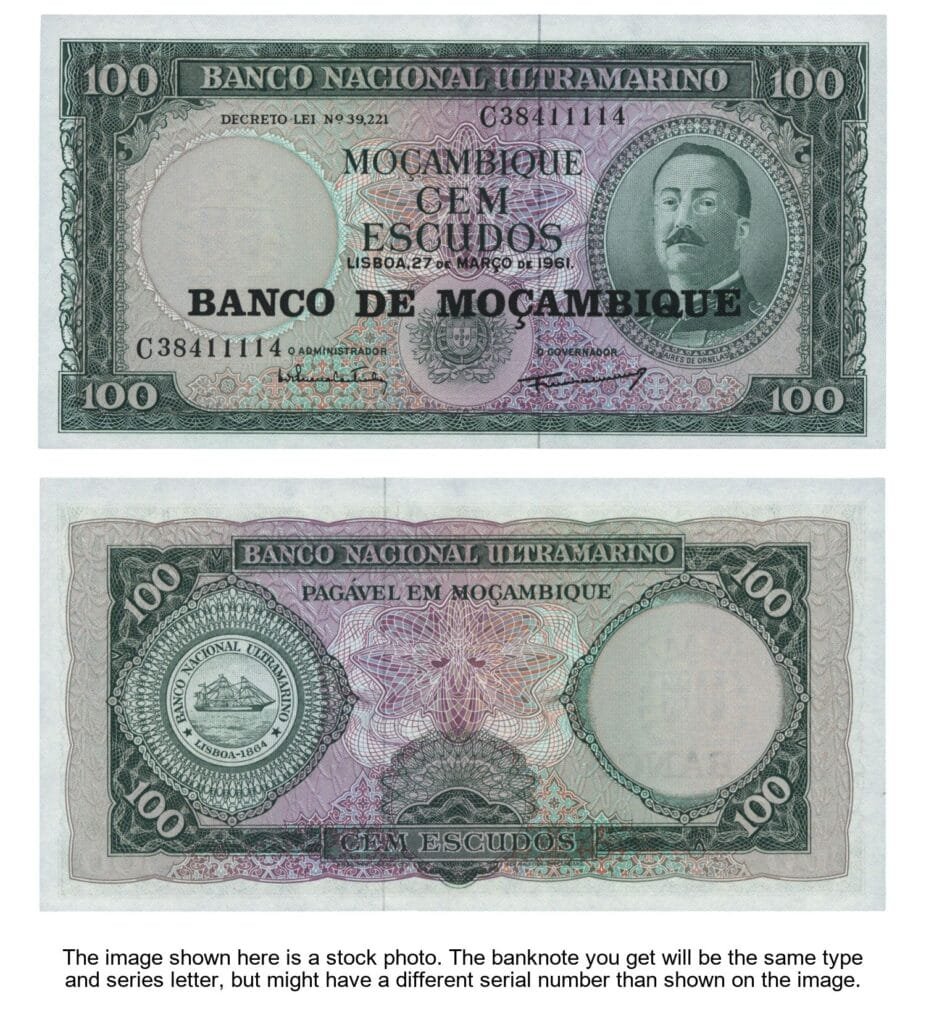 MOZAMBIQUE 100 escudos 1961 UNC