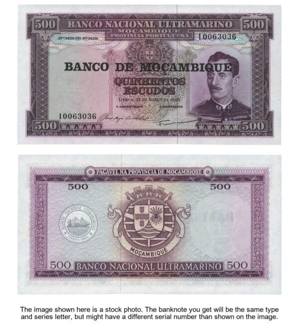 MOZAMBIQUE 500 escudos 1967 UNC