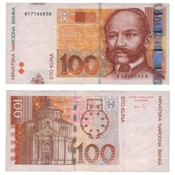 CROATIA 100 kuna 2012 VF+