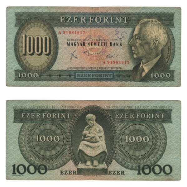 HUNGARY 1000 forint 1983 VF-