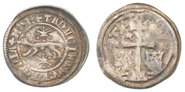 CROATIA 1 denar ND(1260-1269) / Slavonia / Herceg Bela / n - R / DVCIS. / Silver / VF-