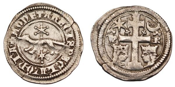 CROATIA 1 denar ND(1260-1269) / Slavonia / Herceg Bela / h - R / REGIS / Silver / VF-