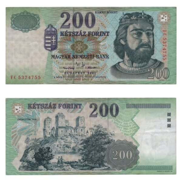 HUNGARY 200 forint 2001 VF