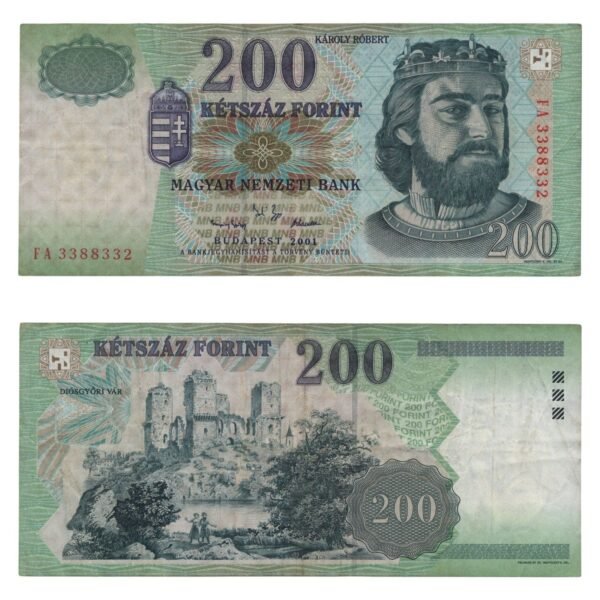 HUNGARY 200 forint 2001 VF