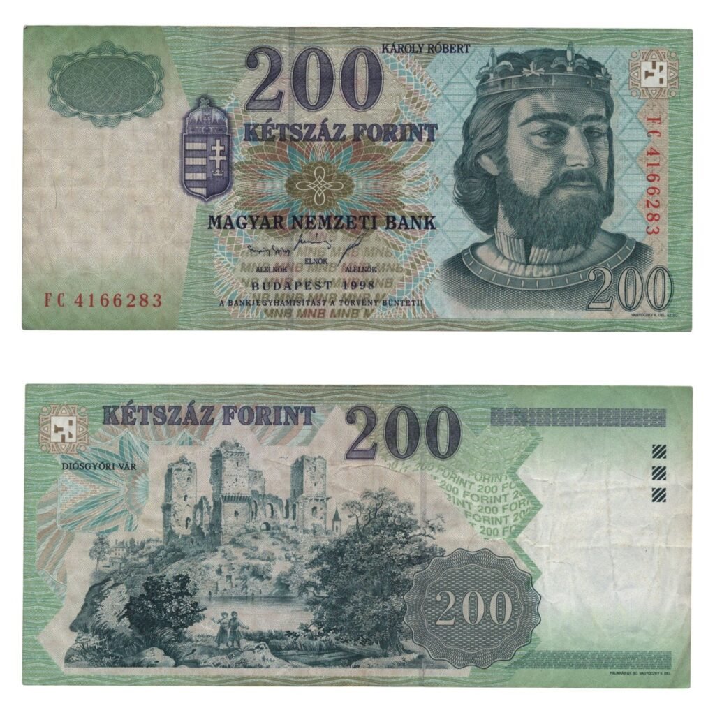 HUNGARY 200 forint 1998 VF