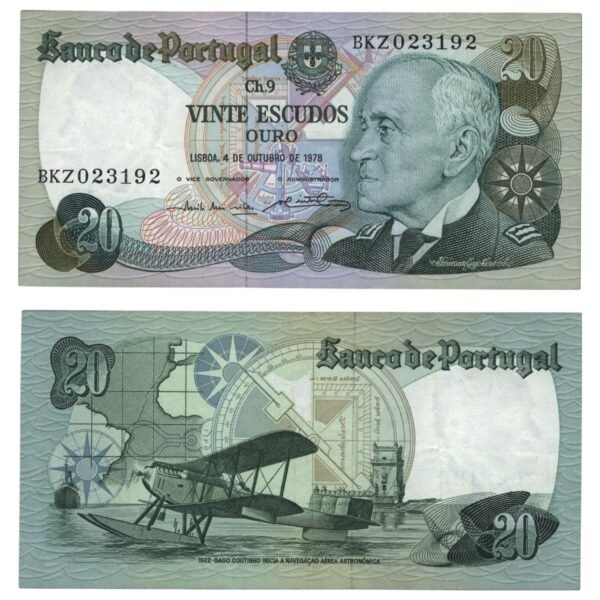 PORTUGAL 20 escudos 1978 XF