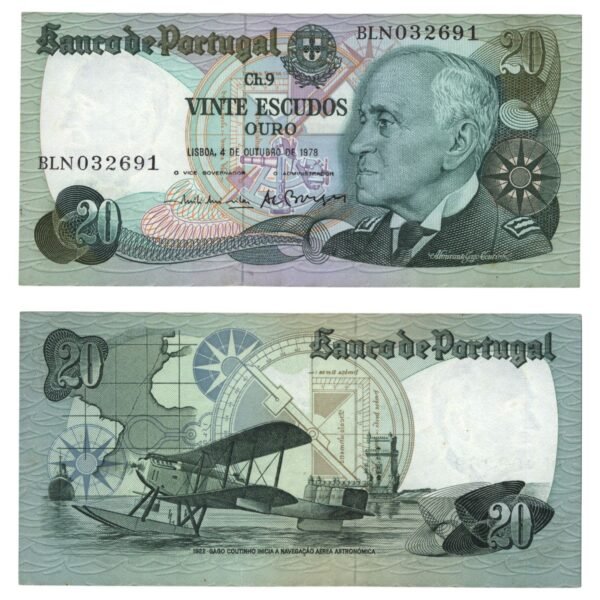 PORTUGAL 20 escudos 1978 XF