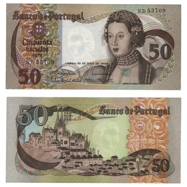 PORTUGAL 50 escudos 1968 XF