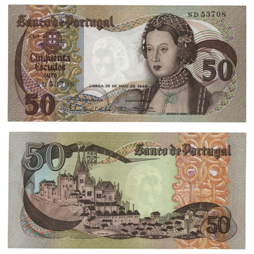 PORTUGAL 50 escudos 1968 XF