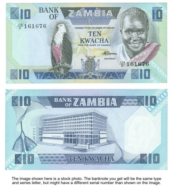 ZAMBIA 10 kwacha 1989 UNC