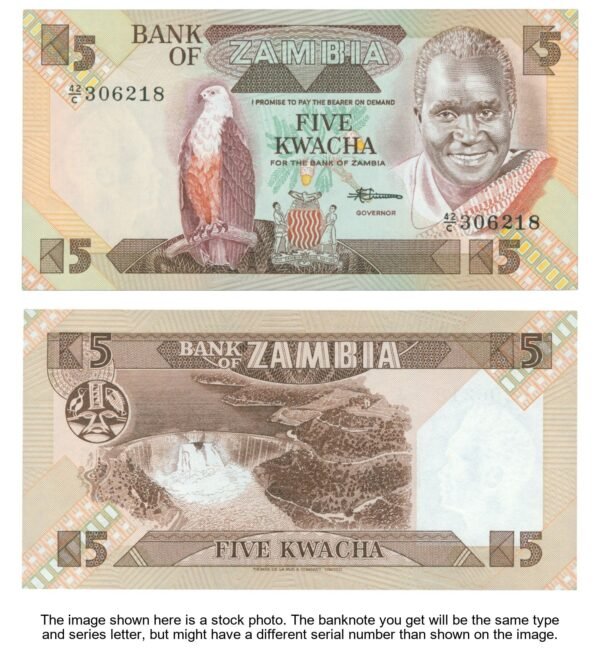 ZAMBIA 5 kwacha 1989 UNC