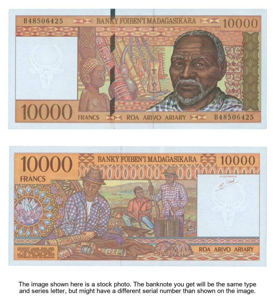 MADAGASCAR 10000 francs 1995 UNC