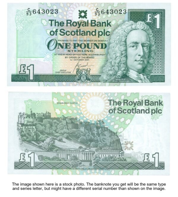 SCOTLAND 1 pound 2001 UNC