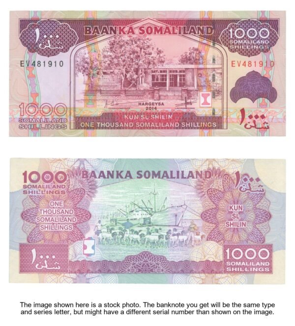 SOMALILAND 1000 shillings 2014 UNC