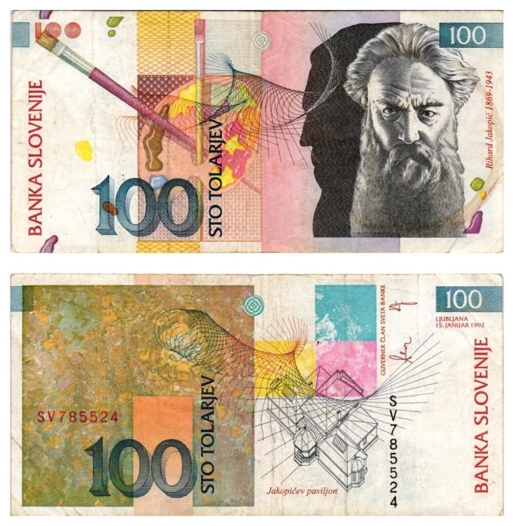 SLOVENIA 100 tolarjev 1992 VF
