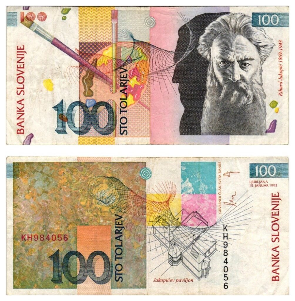 SLOVENIA 100 tolarjev 1992 VF