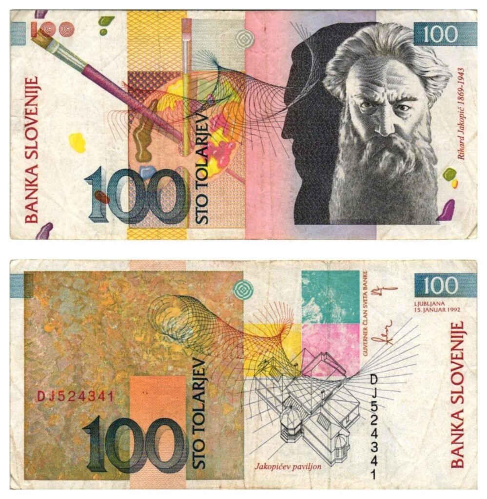 SLOVENIA 100 tolarjev 1992 VF
