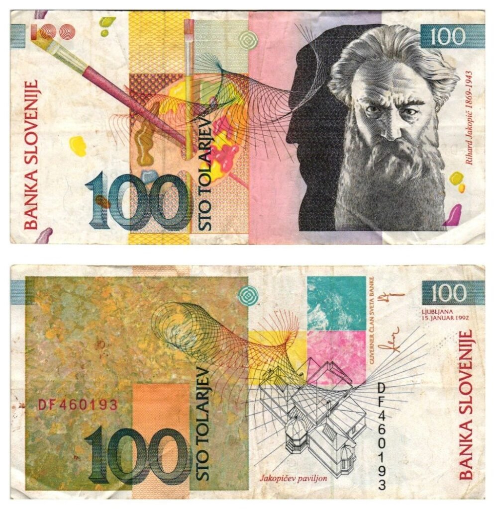 SLOVENIA 100 tolarjev 1992 VF