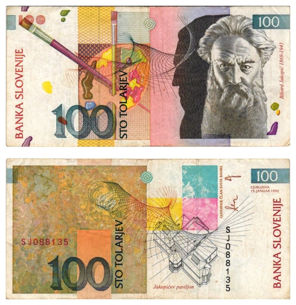SLOVENIA 100 tolarjev 1992 VF