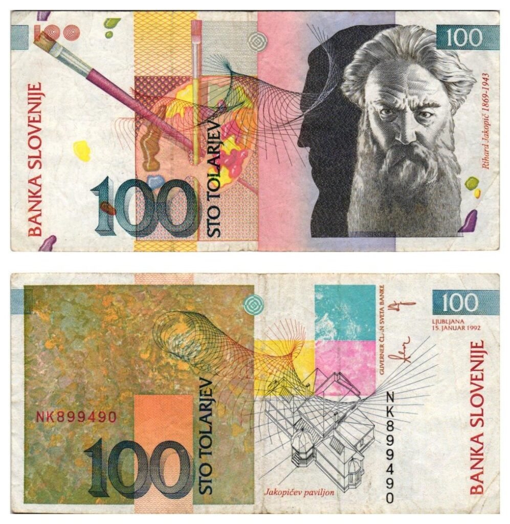 SLOVENIA 100 tolarjev 1992 VF