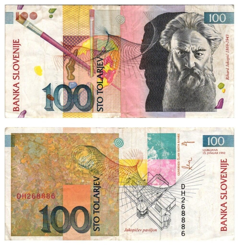 SLOVENIA 100 tolarjev 1992 VF