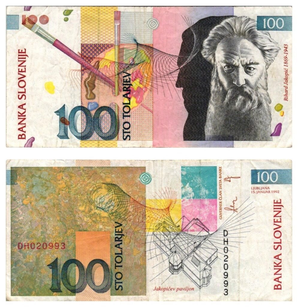 SLOVENIA 100 tolarjev 1992 VF