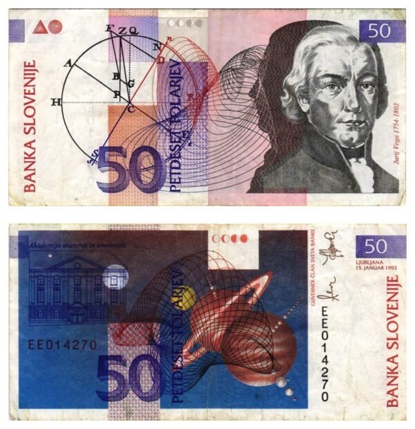 SLOVENIA 50 tolarjev 1992 VF