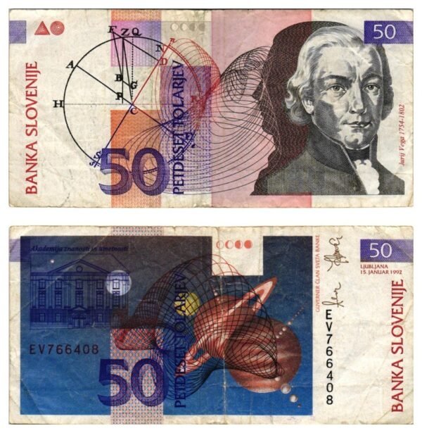 SLOVENIA 50 tolarjev 1992 VF