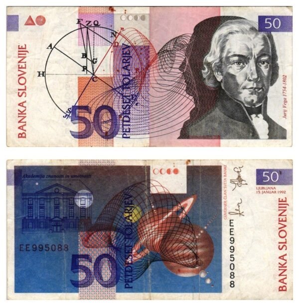 SLOVENIA 50 tolarjev 1992 VF