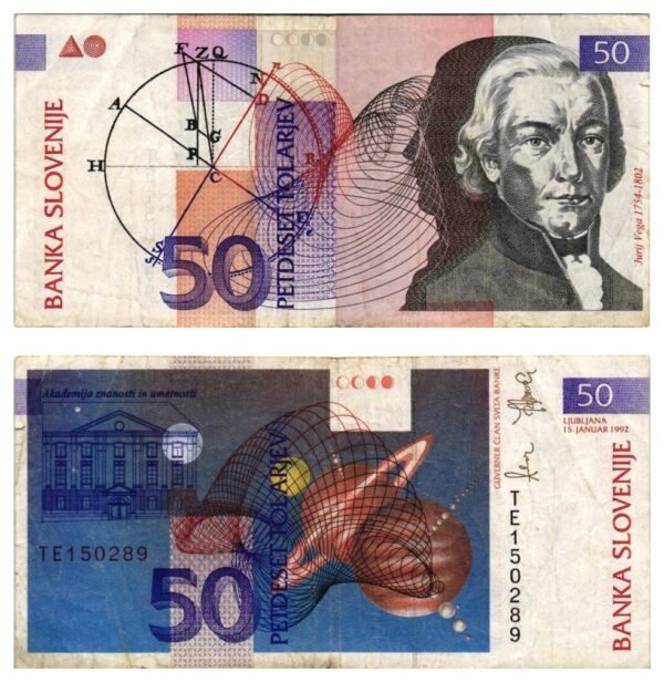 SLOVENIA 50 tolarjev 1992 VF