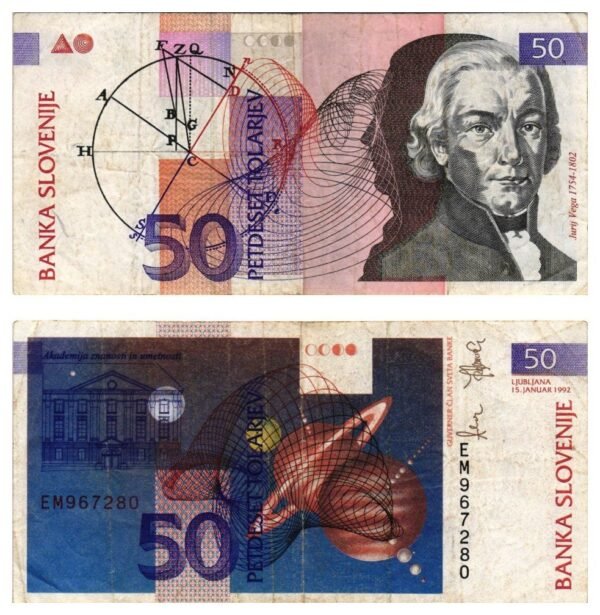 SLOVENIA 50 tolarjev 1992 VF