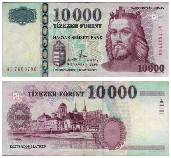 HUNGARY 10000 forint 2008 VF