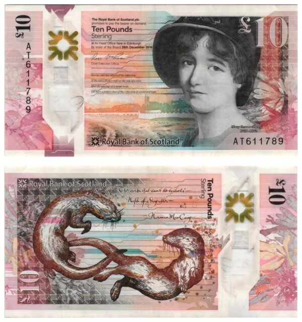SCOTLAND 10 pounds 2016 / Royal Bank of Scotland / polymer plastic / VF