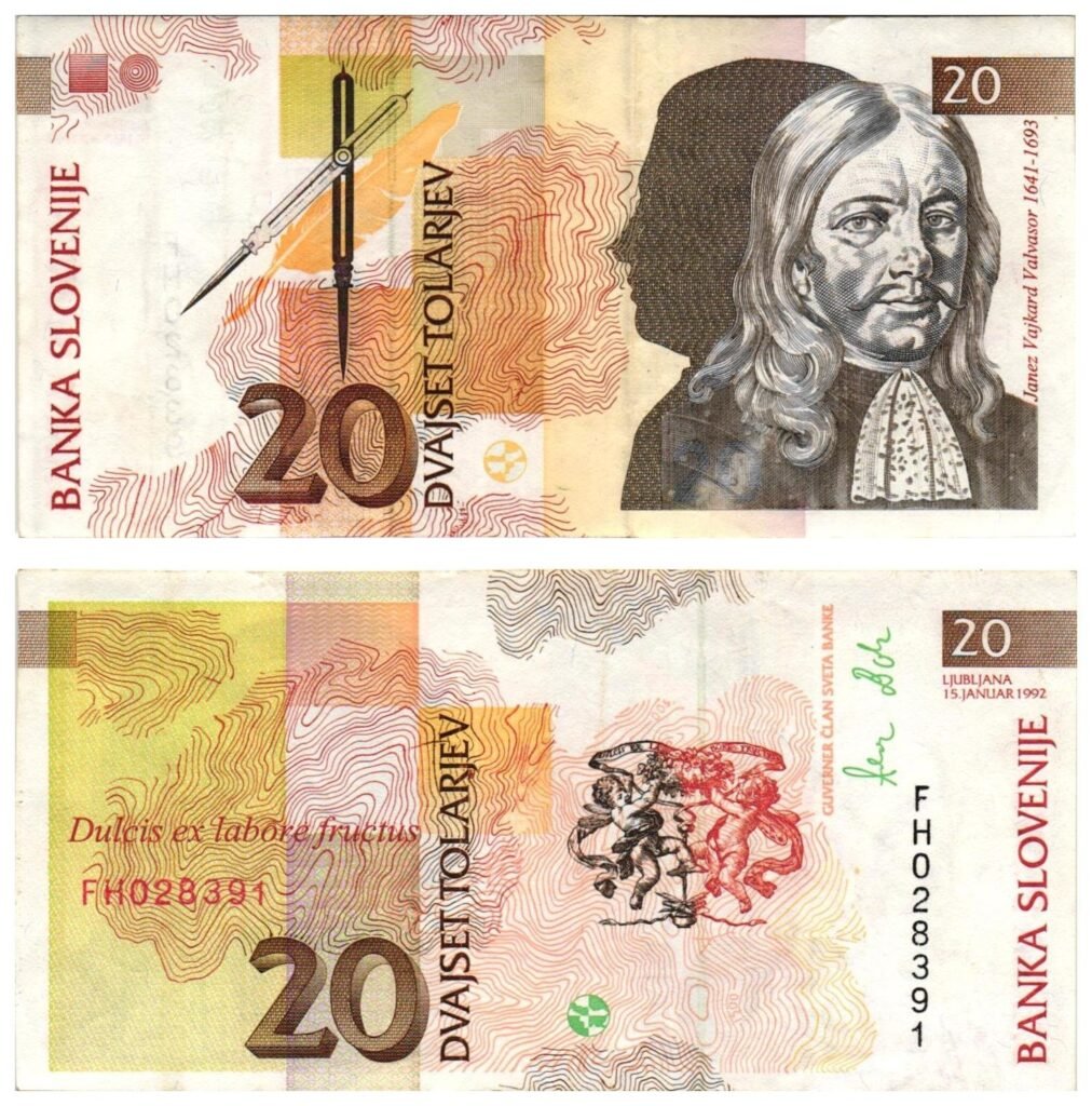 SLOVENIA 20 tolarjev 1992 VF