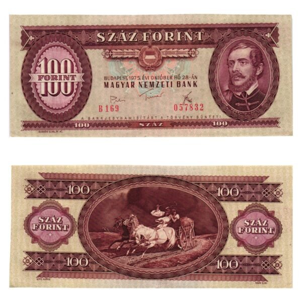 HUNGARY 100 forint 1975 XF