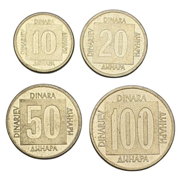 YUGOSLAVIA coins lot / 4 pcs.