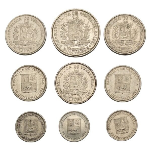 VENEZUELA coins lot 9 pcs.