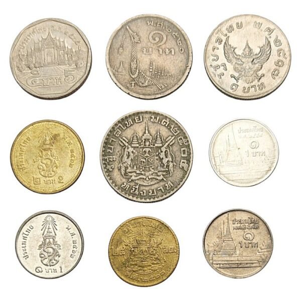 THAILAND coins lot 9 pcs.