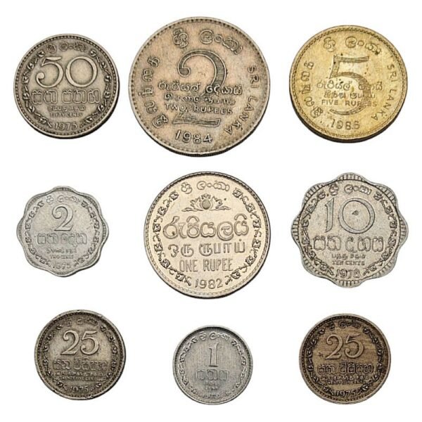 SRI LANKA coins lot 9 pcs.