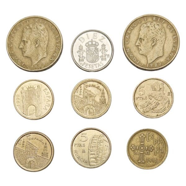 SPAIN coins lot 9 pcs.