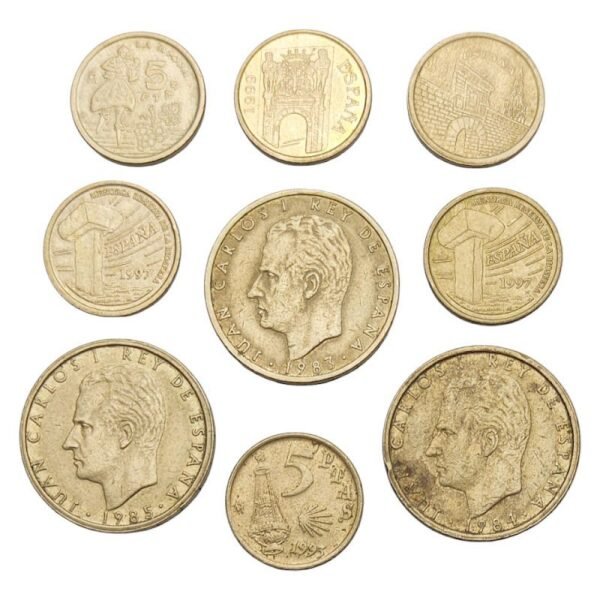 SPAIN coins lot 9 pcs.