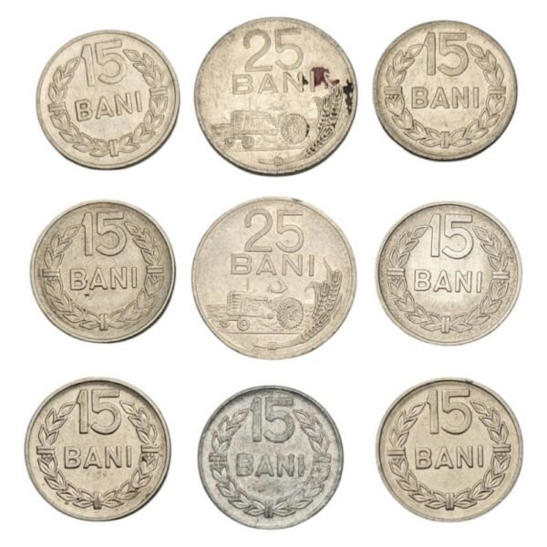 ROMANIA coins lot 9 pcs.