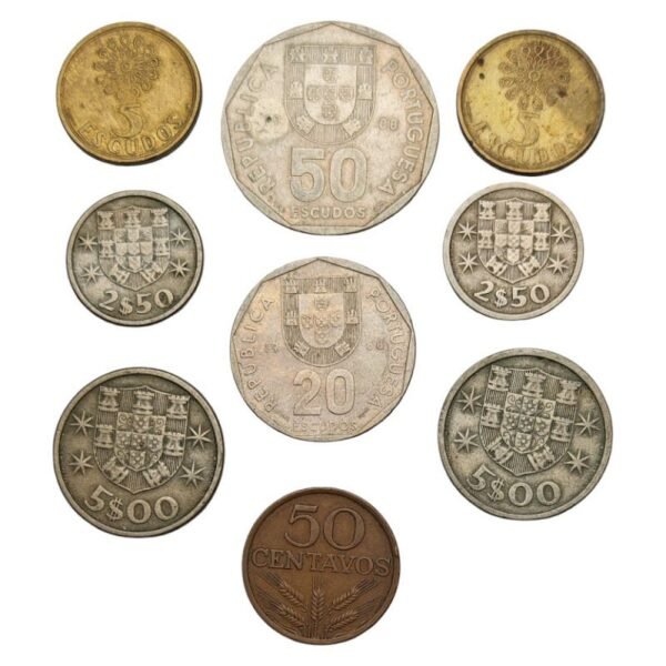 PORTUGAL coins lot 9 pcs.