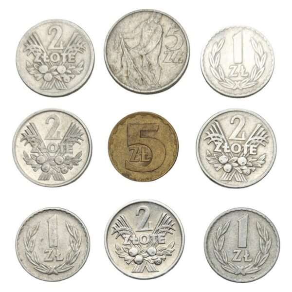 POLAND coins lot 9 pcs.