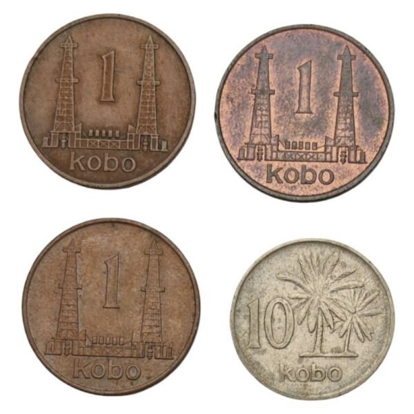NIGERIA coins lot 4 pcs.